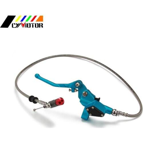 Motorcycle 1200mm Hydraulic Clutch Lever Master Cylinder For 125-250cc Vertical Engine Offroad Dirt Bike ATV Silver Motocross