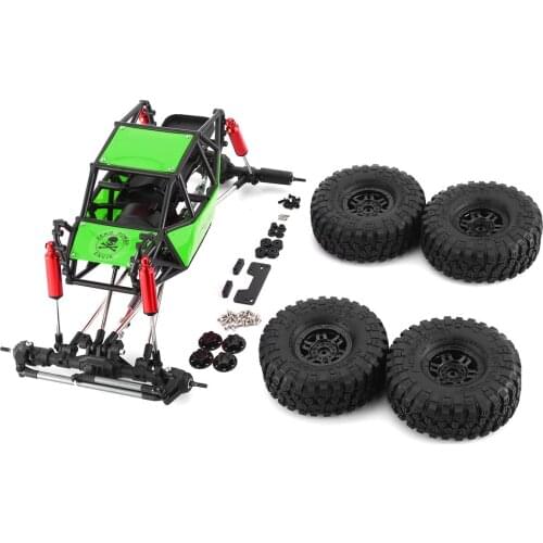 INJORA Nylon Rock Buggy Roll Cage Body Shell Chassis for 1/10 RC Crawler Car Axial SCX10 & SCX10 II 90046 DIY Parts