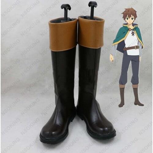 New Kono Subarashii Sekai ni Shukufuku wo Satou Kazuma Cosplay Shoes Anime Party Boots custom-made