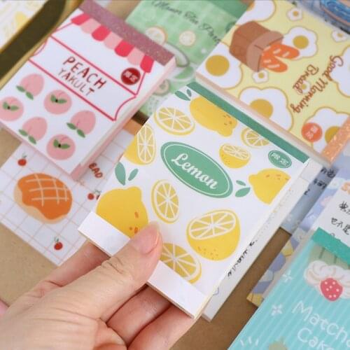 Yisuremia New Arrival 90 Sheets Kawaii Sweet Fruits Memo Pads Note Paper To Do List Weekly Planner Paperlaria School Stationery
