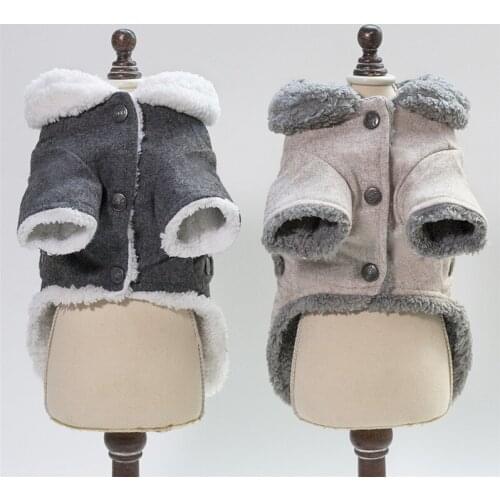 Autumn Winter Soft Pet Dog Coat Warm Small Dog Clothes Winter Puppy Jacket For Pet Dogs Cat Apperal ropa para perro S-XXL