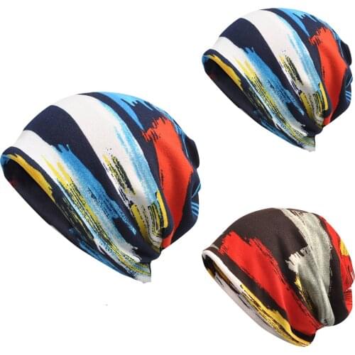 Striped Beanies For Women 2020 Fashion Hats Trend Printing Capping Baotou Hats Casual Winter Keep Warm Caps Шапка Для Девочки