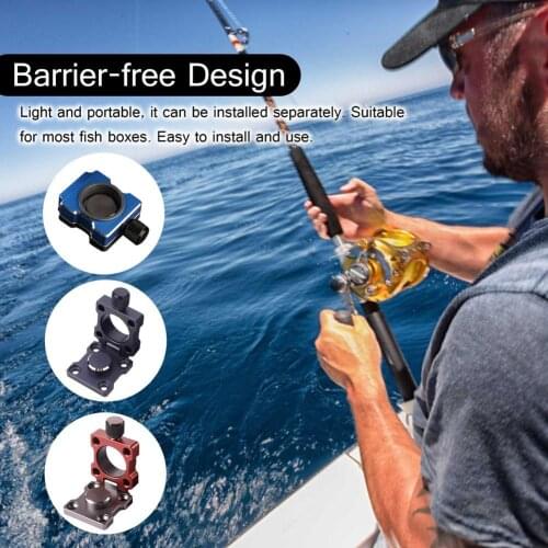 Aluminum Alloy Fishing Box Detachable Umbrella Holder Split Folding Fishing Box Accessories Ultralight Superhard Fishing Umbrell