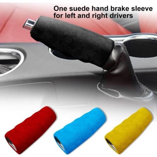 60%HOTHandbrake Cover Replacement Anti-abrasion Solid Color Car Brake Handle Sleeve Trim for Ford Mustang 2015-2019
