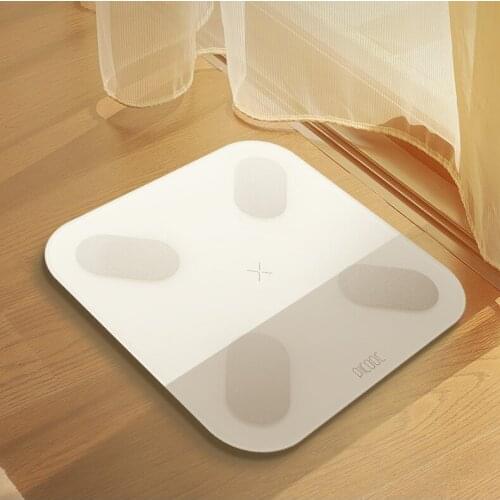 Smart Bluetooth Weight Scale Glass Body Fat Home Use Lcd Display Weight Scale USB Charging Tarti Terazi Bathroom Supplies BS50WS