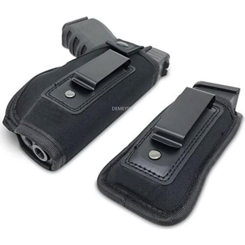 Universal Hunting Gun Holster with Mag Pouches Portable Shooting Waist Holster Concealed Military Tactical Pistols Holster