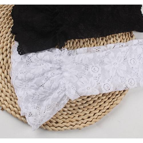 1Pair Fake Flare Sleeves Women Fashion Lace Gloves Sexy Summer Sunscreen Wrist Sleeve Elastic Driving Gloves Fingerless Mittens