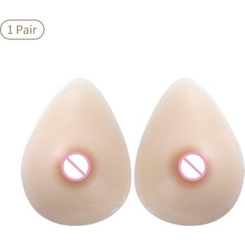 1 Pair Silicone Breast Protheses Postoperative Breast Implants Crossdressing Simulation Breasts for Transgender Role Playing
