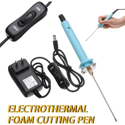 1PC 110-240V AC DIY Electric Wax Hot Foam Cutter Pen Styrofoam Hot Wire Cutting Tool Polystyrene W/ US/UK/AU/EU Power Adapter