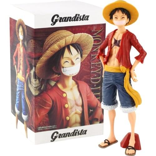 27cm Anime Monkey D Luffy Figure Toys Grandline Men Collectible Model Dolls Gifts