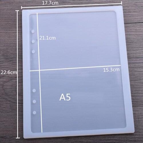 A5/ A6/ A7 Notebook Cover Silicone Mold for jewelry Resin Silicone Mould handmade DIY epoxy resin molds
