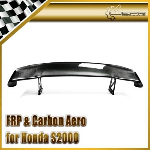 Car-styling For Honda S2000 Carbon Fiber SP Style Rear Spoiler Trunk GT Wing Glossy Fibre Finish Body Kit Accessories Trim