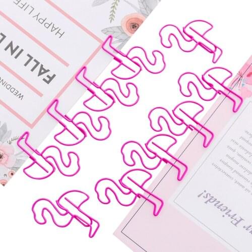 Free shipping 100pcs/lot Cute And Lovely Animal Pink Beautiful Bird Kawaii Supplies Animals Paper Clips For Office School Home