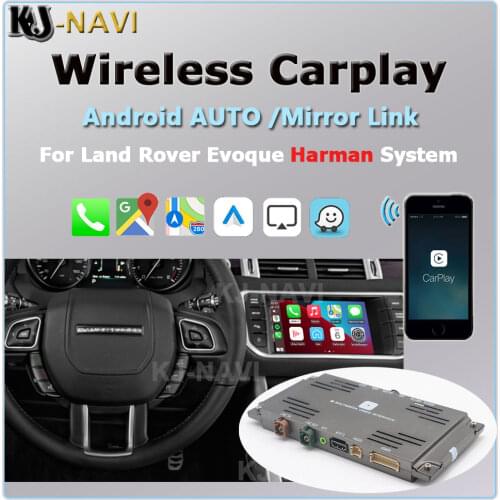 Wireless CarPlay Android AUTO Mirror-Link AirPlay Functions Video For Land Rover Evoque Harman System 2013 2014 2015 2016 - 2018