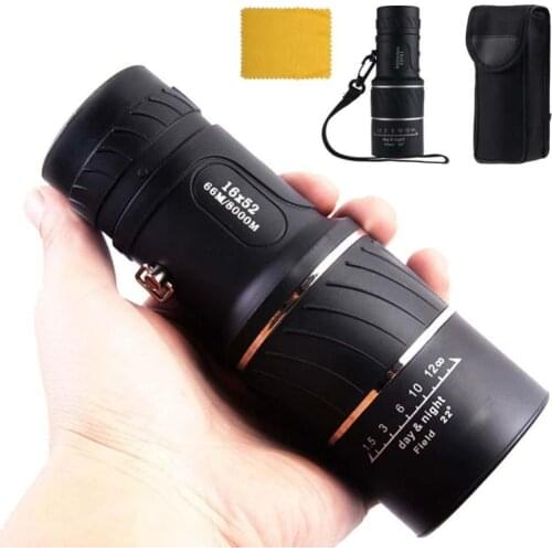 Monocular Telescope 16x52 HD Optical Hunting Camping Telescope Low-light-level Night Vision Profesional Telescope Outdoor Tools
