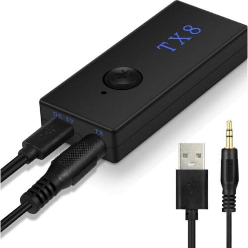 DC 5V Bluetooth Transmitter Wireless Bluetooth Stereo Audio Transmitter Adapter RCA 3.5mm for TV Headphone PC Laptop Tablet