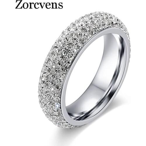 Modyle Brand Wedding Engagement Rings for Women White Gold-Color Jewelry Luxury Vintage Bague for Lady Accessories