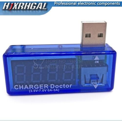1pcs Digital USB Mobile Power charging current voltage Tester Meter Mini USB charger doctor voltmeter ammeter new hjxrhgal