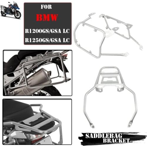 Motorcycle Pannier Rack Saddlebag Bracket Top Case box Rack Stainless Steel R 1200GS LC r 1200gsa For BMW R1200GS ADV Adventure