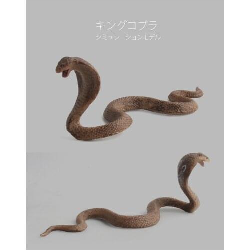 1pc 16.5cm High Simulational Toy Plastic Snake Model Funny Scary Snake Tricky Cobra Model Halloween Prank