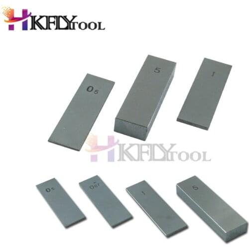 Block Gauge0.5mm 1mm 2mm 3mm 4mm 5mm 6mm 7mm 8mm 9mm 10mm Spection Block Gauge Measurement Caliper Tool block