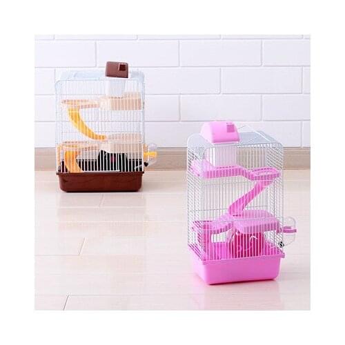 Hamster Cage Small Castle Heightening Three-story Luxury Villa Cage Castle Nest Hamster Accessories Decoration
