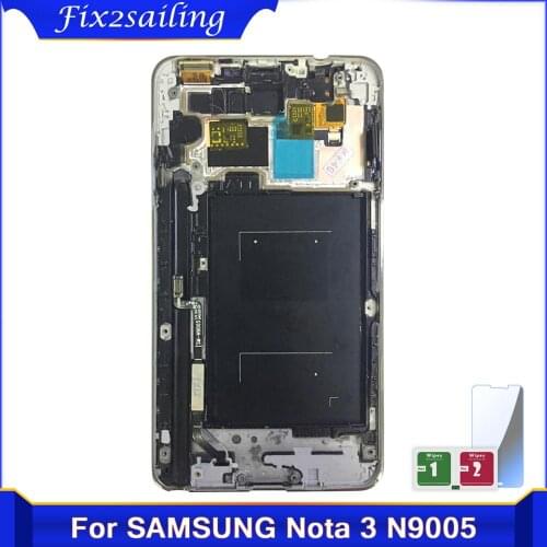 LCDS For samsung Note 3 N9005 note3 n900 n9000 LCD Display + Touch Screen Digitizer Assembly with frame with gift Free Shipping