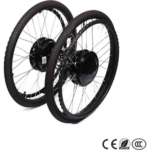 24inch 24V180W Electric Wheelchair Motor Silver Brush Motor Built-in Brakes Brush Gear Hub Motor With Electromagentic Brake