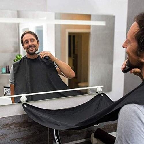 Man Bathroom Apron Waterproof Male Beard Care Trimmer Hair Shave Apron for Men Bib Robe Sink Styles Cloth Cleaning Protector