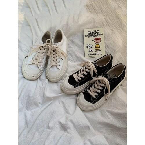 2021 spring and autumn new female Korean canvas shoes Harajuku all-match casual sports shoes
