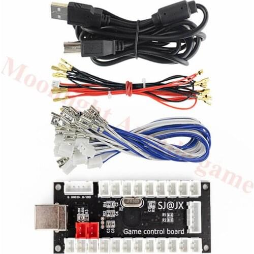 Zero Delay DIY Arcade kits PC Game USB joystick Encoder controller with LED wire MAME/PC fighting joystick Raspberry Pi kits