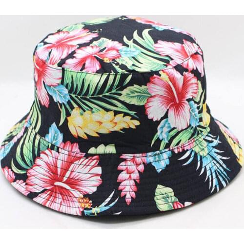 LDSLYJR Flower print Bucket Hat Fisherman Hat outdoor travel hat Sun Cap Hats for Men and Women 281