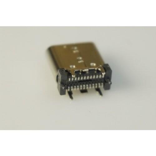 50pcs USB 3.1 Type C Connector 24 Pin Female Socket receptacle Surface Mount Straight Vertical PCB SMT Board Guide 10.5mm Height