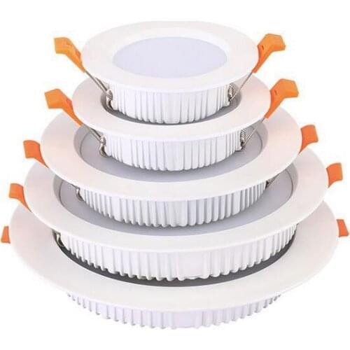 CRI>80 LED Downlight 3W 5W 7W 9W 12W 15W Thick aluminum Recessed LED Spot Lighting Bedroom Kitchen Indoor led down light lamp