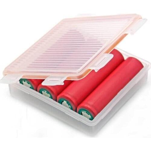 Soshine Hard Plastic Case Holder Storage Box for 4x 18650 Batteries Battery Box Container Organizer Box Case Holder