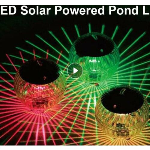 Outdoor Floating Underwater Ball Lamp Swimming Pool Party Night Light Auto Sensor Solar Powered Color Changing Waterproof Light