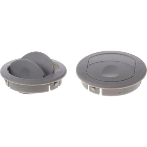 2 Pieces Universal Side Roof Round Ceiling A/C Air Conditioning Air Vent Outlet Rotating Open Close