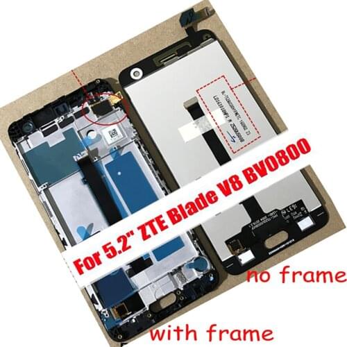 Original LTPro LCD For ZTE Blade V8 BV0800 LCD Display Touch Screen Digitizer Screen With Frame Assembly GOOD Work 5.2"