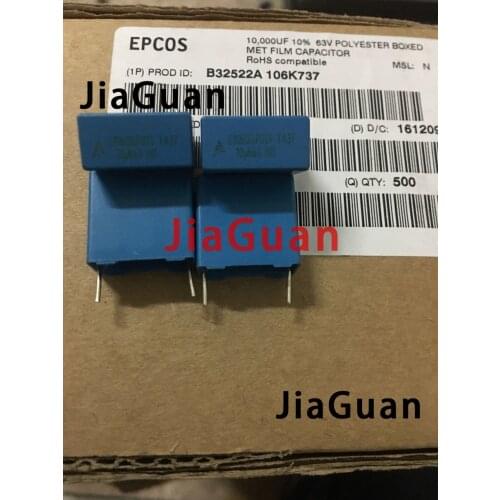 10PCS NEW EPCOS B32522A106K737 10UF 63V PCM15 B32522 106/63V p15mm 10000NF 63VDC 106 63V10UF 10UK63