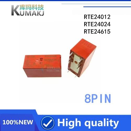2PCS/LOT 100%NEW Relay RTE24012 RTE24024 RTE24615 8A 8PIN