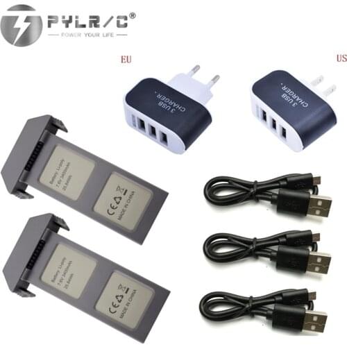 7.6V 3400mAh rechargeable battery and charger For MJX B20 D15 GPS Brushless RC Drone With 4K Camera RC drone Spare Parts