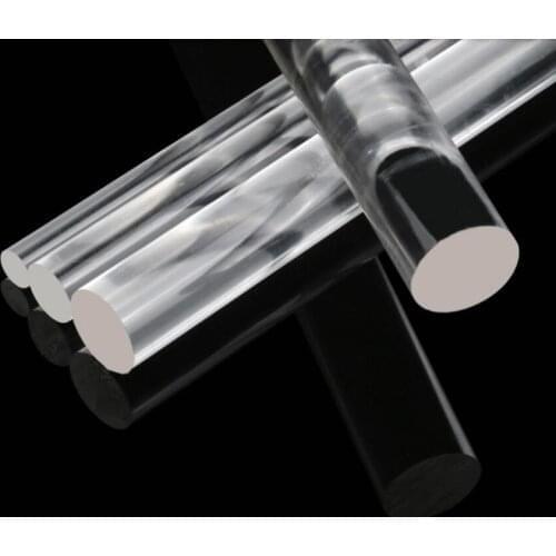 200mm long 22/25/30/35/40/45/50/55/60mm DIA Acrylic round rod transparent stick bar solid baton clear cudgel club