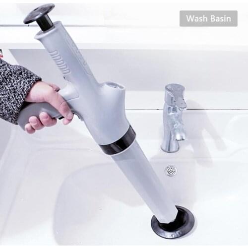 High Pressure Air Drain Blaster Gun Drain Clog Dredge Tools Powerful Toilet Plunger Auger Cleaner For Bathroom Kitchen Sink