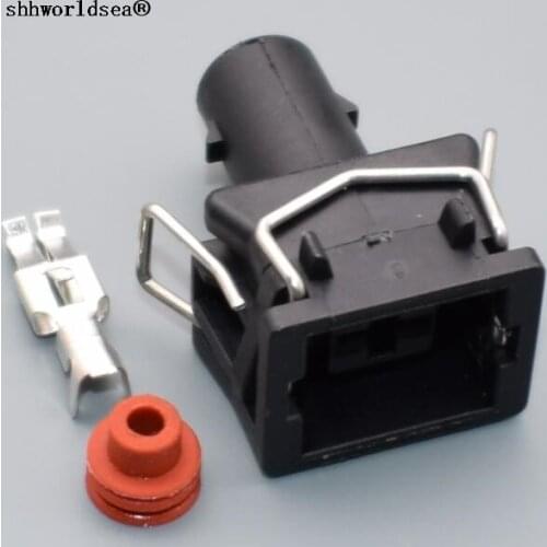 Shhworldsea 1sets 1 Pin 6.3mm Automotive Connectors Female Wire Harness Connector plug 357 972 771 357972771 For VW