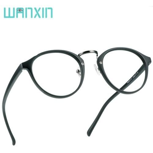 Wanxin Bifocal Reading Glasses with Invisible Round Lenses,Blue Light Blocking Glasses for Women/Men