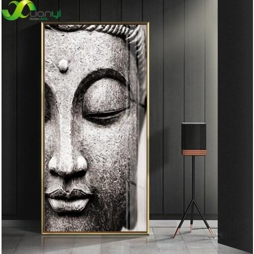 Buda Buddhism Buddha Face Modern Canvas Painting Wall Picture For Living Room Temple Buddha Decoration Modern Painting Unframed