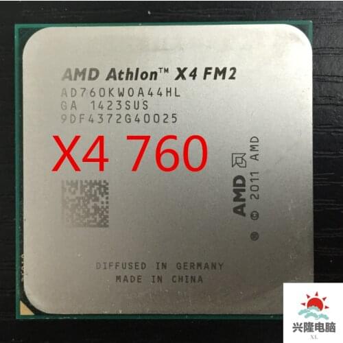 Intel X4 760K quad-core CPU 3.8 G FM2 the official version Product and pictures are the sameX4 760 Free Shipping