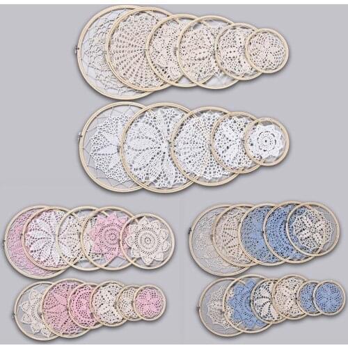 Home Wall Decoration DIY Large Doily Lace Dream Catcher Set Wedding Background Decoration Party Appliances