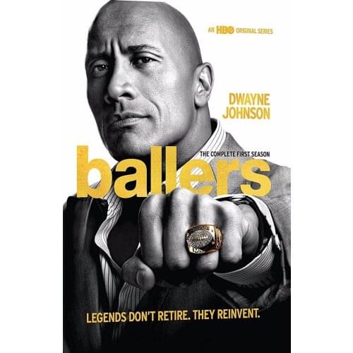 Home Decor Ballers Dwayne Johnson TV Show 1-Silk Art Poster Wall Sicker Decoration Gift