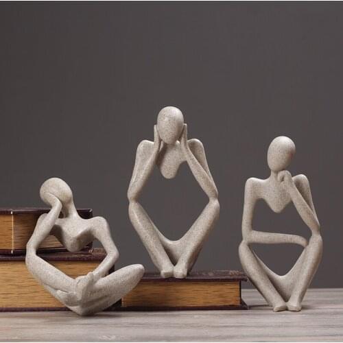 Europe Abstract creative Home Decor Office Desktop Ornaments Art Figurines & Miniatures Living Room Furnishing Decoration